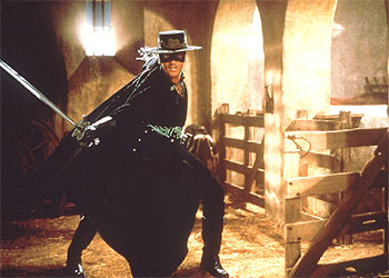 Antonio Banderas, en una secuencia de    El Zorro. 
