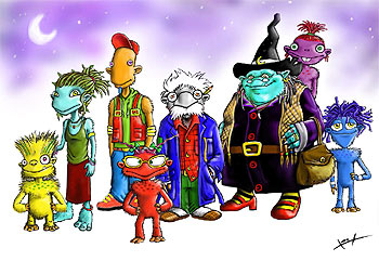 Los nuevos personajes del programa  El país de Luna Lunera.  