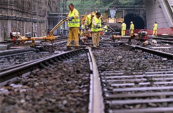 Normalidad pese a las obras en la estación de Abando