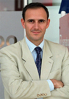 Olivier Sichel, en las oficinas de Wanadoo en Madrid.