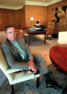 Antonio Basagoiti, en un momento de la entrevista.