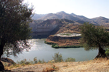 Presa de Casasola, en el término municipal de Almogía (Málaga).