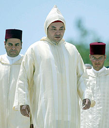 El rey de Marruecos, Mohamed VI.