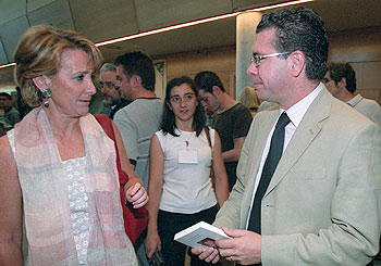 El presidente y su jefa de filas.