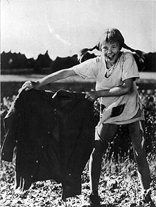 La actriz Inger Nilsson, en una imagen de la serie  Pippi Calzaslargas. 