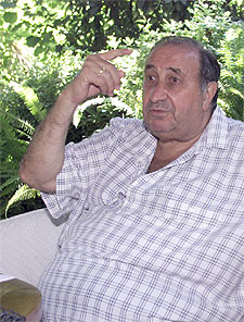 Jesús Gil, el miércoles, en su casa.