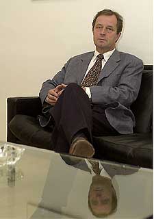 Christoph Bertram, en su despacho de la Fundación Ciencia y Política, en Berlín.