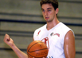 Pau Gasol, en una sesión preparatoria.