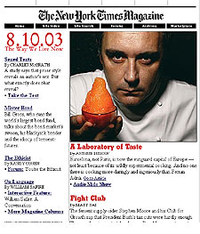 Página web del suplemento dominical de  The New York Times .