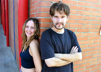 Laura Alvea y José Francisco Ortuñez, directores y guionistas del cortometraje  Relojes de arena. 