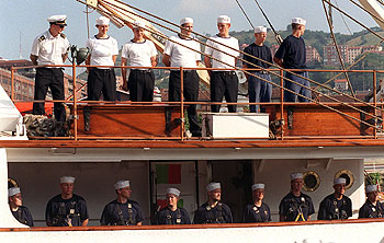 Jóvenes marineros de Dinamarca