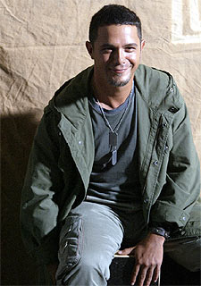 Alejandro Sanz, en la presentación de  No es lo mismo. 