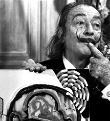 Salvador Dalí, en 1975 en Nueva York.