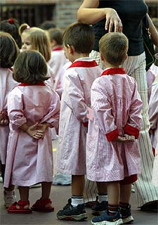 Estudiantes del colegio Joyfe de Madrid.