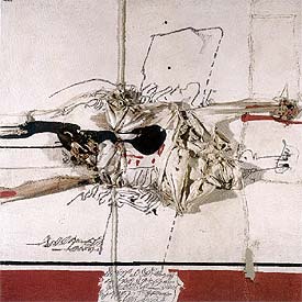 La obra  Personaje caído   I , de 1970, que se expone en Nueva York.