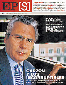 El juez español Baltasar Garzón, imagen de portada del  EPS  que se distribuye mañana.