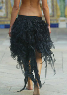 Un detalle del pase de Alberto Tous.