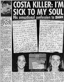 Página del diario  The Sun   en la que se publicaron ayer las cartas de King. 