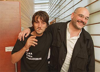 Diego Luna y Hugo Rodríguez, en San Sebastián.