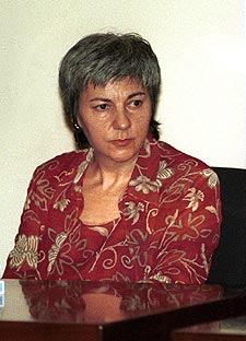 Dolores Vázquez, durante su juicio en 2001.
