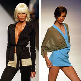 Modelos de Trastornados (a la izquierda) y de Noelia Navarro. rnrn RICARDO GUTIÉRREZ