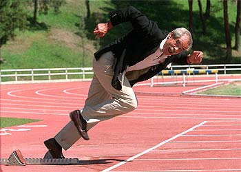 Bernardino Lombao, ex entrenador nacional de atletismo.