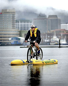 Bicicleta para navegar.