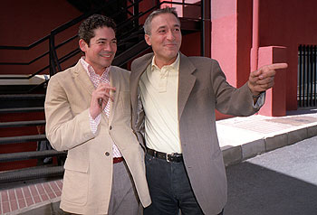 Boris Izaguirre, a la izquierda, y Javier Sardá.