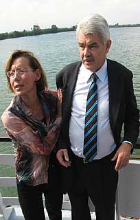 Pasqual Maragall, en el Delta del Ebro, el jueves.