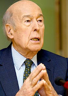 El presidente de la Convención Europea, Valery Giscard D'Estaing.