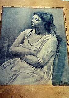 El grabado, atribuido a Picasso, encontrado en Brasil.