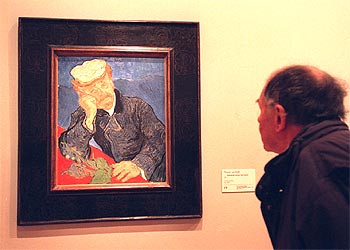  Retrato del doctor Gachet,  de Van Gogh, en el Grand Palais de París.