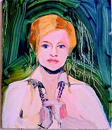  La actriz,  óleo de Anna Bjerger (1929).