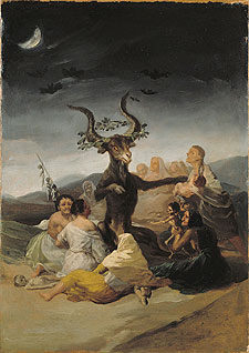  El aquelarre,  de Francisco de Goya, que se expone en A Coruña.