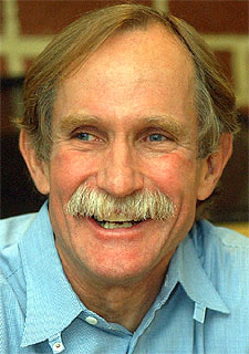 Peter Agre, en su domicilio de Baltimore