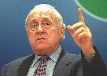 El presidente del Partido Nacionalista Vasco, Xabier Arzalluz.