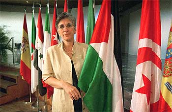 La palestina Irene Hazou, vicepresidenta académica de la Universidad de Belén.