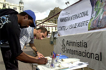 Amnistía Internacional, contra la pena de muerte