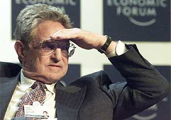 George Soros, en el Foro de Davos de 2001.