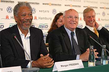 Gorbachov, en Hamburgo