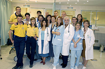 Imagen de la serie emitida por Tele 5  Hospital Central. 
