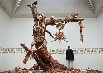 La obra  Sex,  de los hermanos Jake y Dinos Chapman, candidata al Premio Turner.