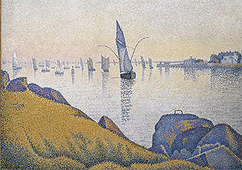  Calma vespertina, opus 220 (allegro maestoso)  (1891), de Paul Signac, del Metropolitan de Nueva York.