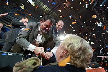 Artur Mas, anoche, en el mitin que protagonizó en Ripoll.