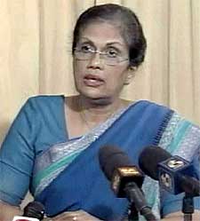 Chandrika Kumaratunga.