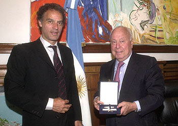 Jesús de Polanco, huésped de honor de Buenos Aires