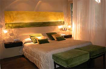 Habitación del hotel Neri H&R. Cristina Gabas se encargó del diseño interior.