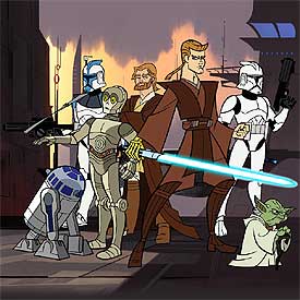 Imagen de la serie de animación  Star Wars: Las guerras clon. 