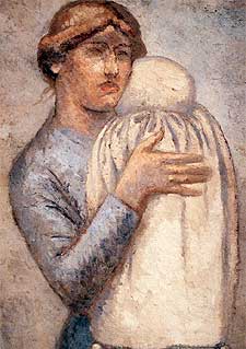 Maternidad  (hacia 1914-1918), de Julio González.
