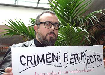 Álex de la Iglesia, durante la presentación, ayer en Madrid, de su película rnrn Crimen ferpecto. rnrn  EFE
